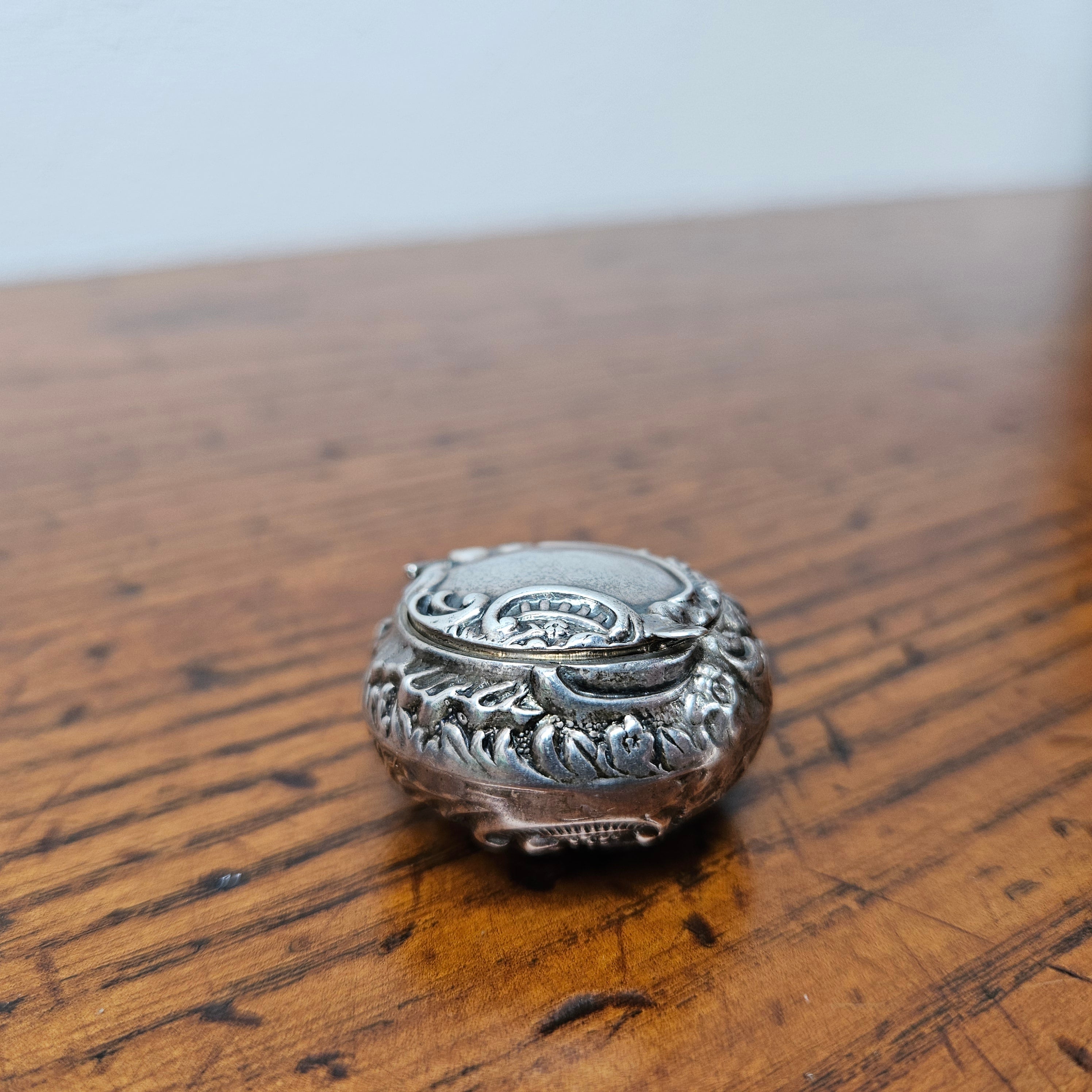 Antique Birmingham Sterling Silver Pill Box | Antique & Vintage | Moonee Ponds Antiques | Australia Wide