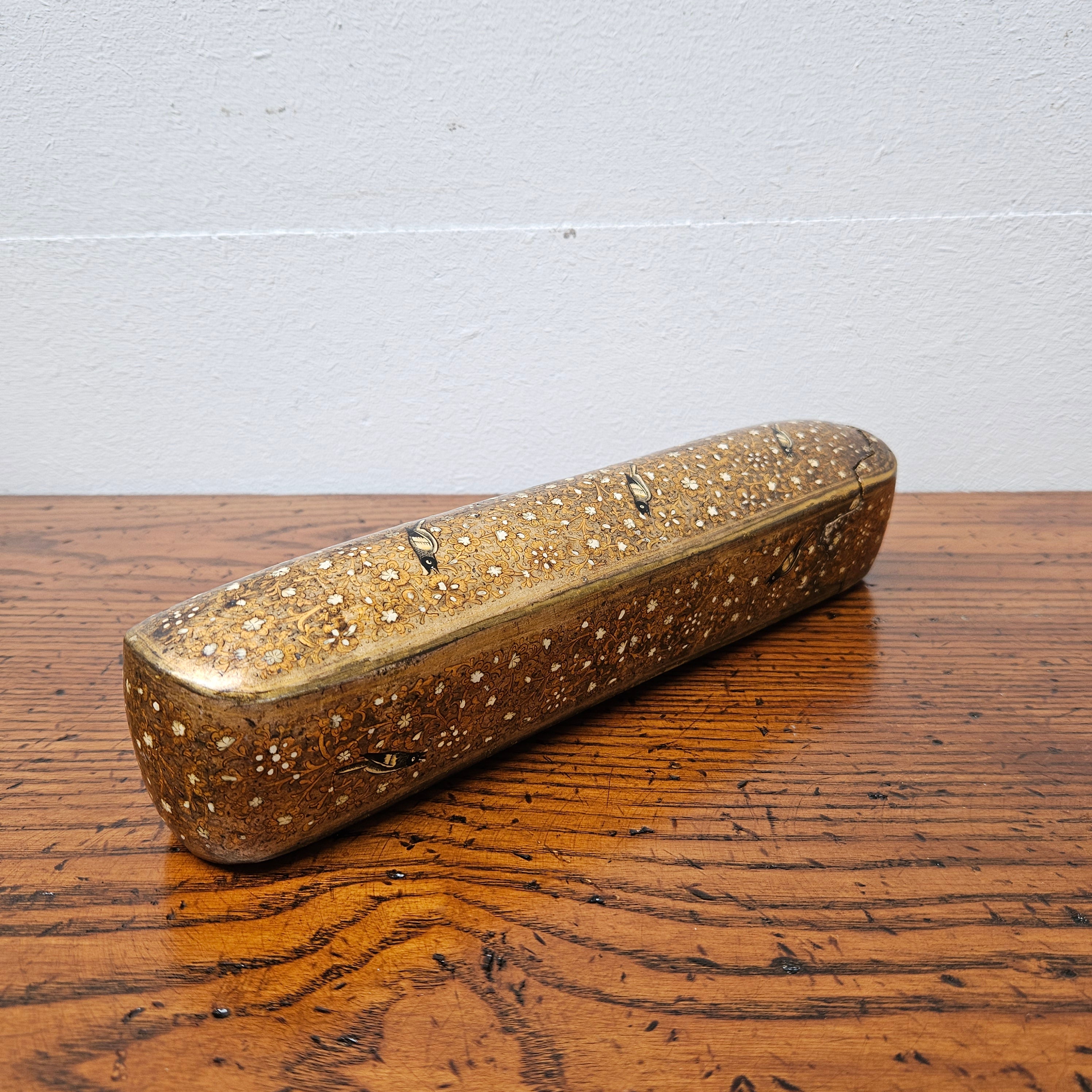 Early 19th Century Kashmiri Papier-Mâché Box | Antique & Vintage | Moonee Ponds Antiques | Australia Wide Delivery