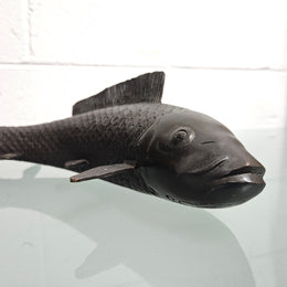 Vintage Bronze Koi Fish