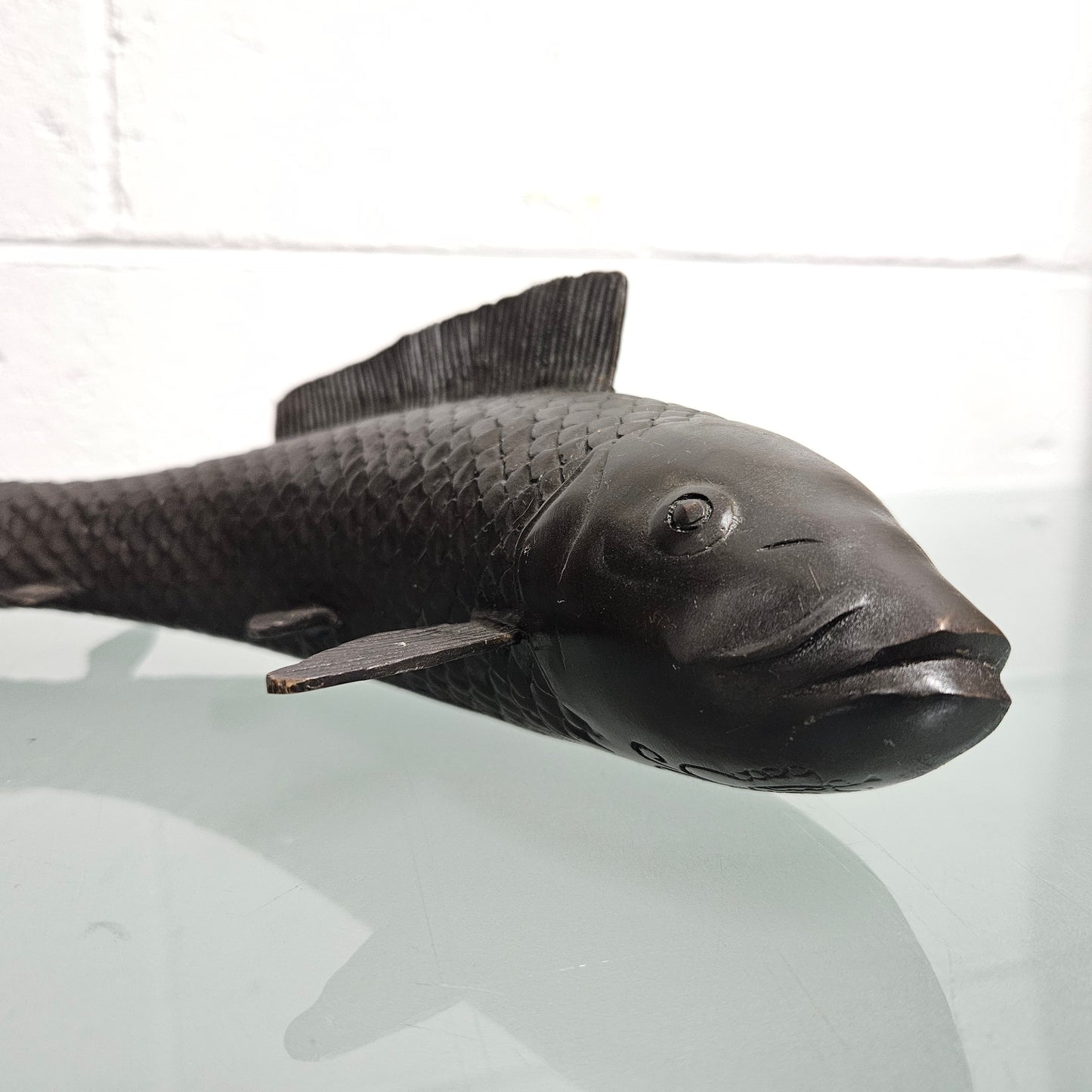 Vintage Bronze Koi Fish