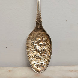 Victorian English Silver Plated Berry Spoon