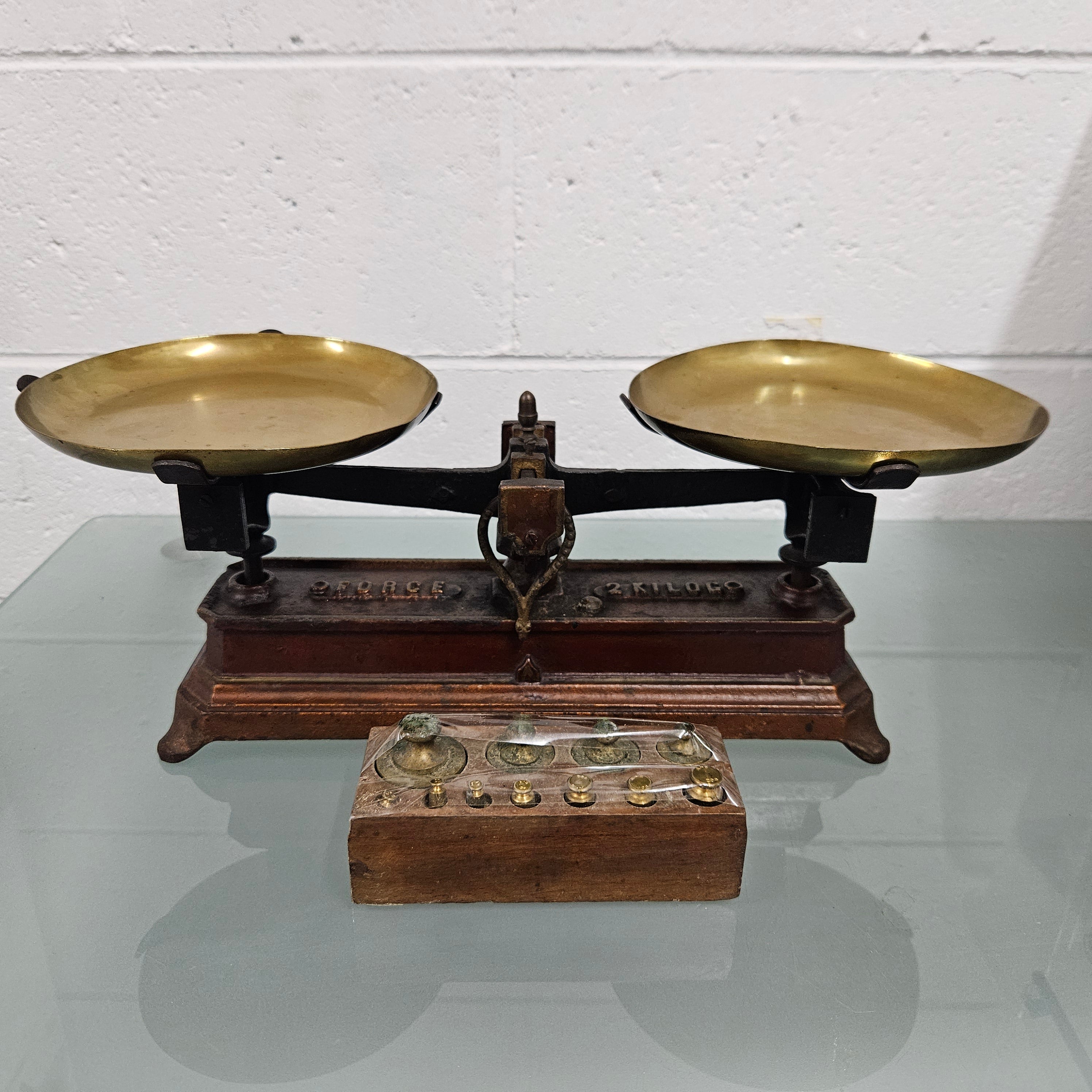 Antique 'Force' Balance Scales | Antique & Vintage | Moonee Ponds Antiques | Australia Wide Delivery