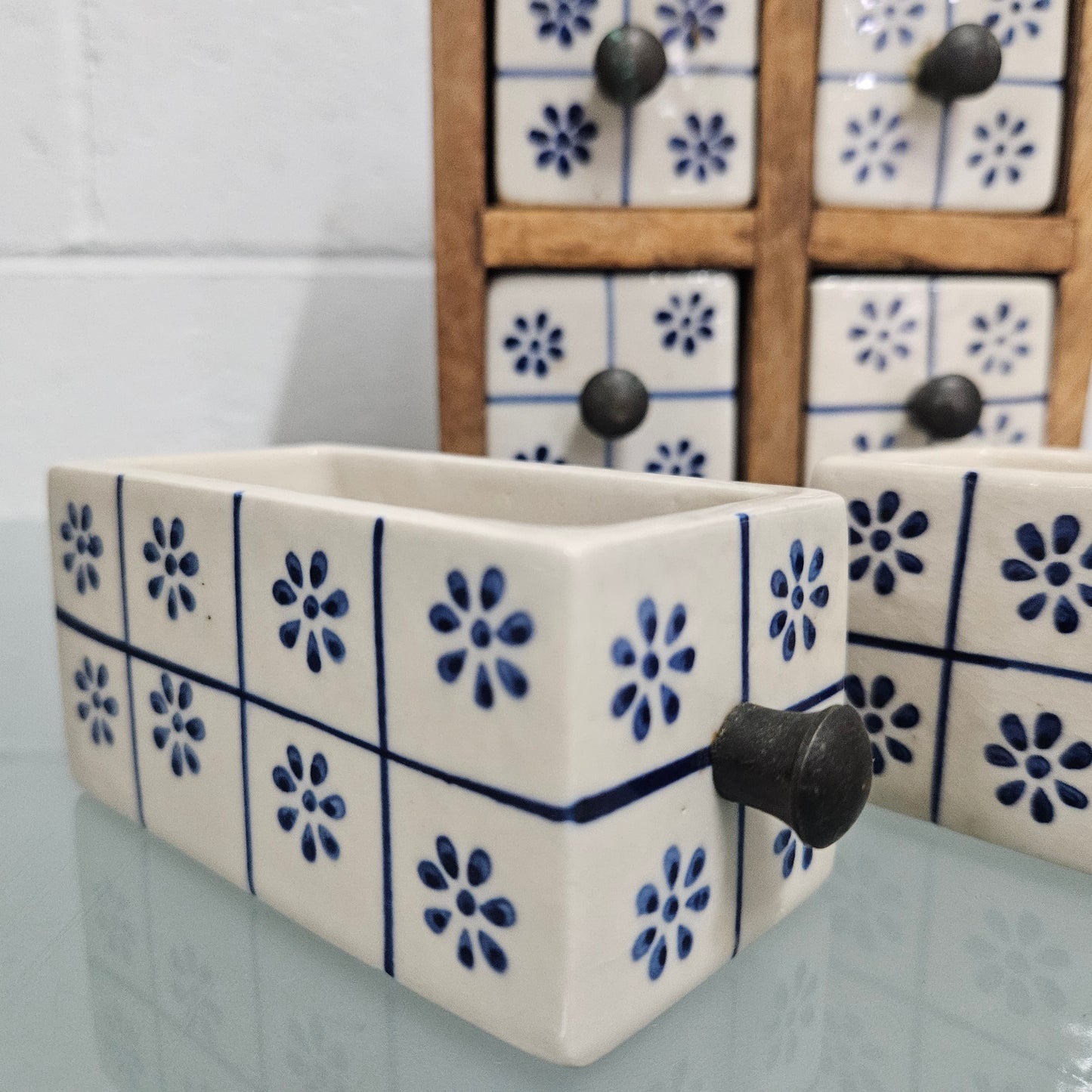 Vintage Hand Made Spice Drawers