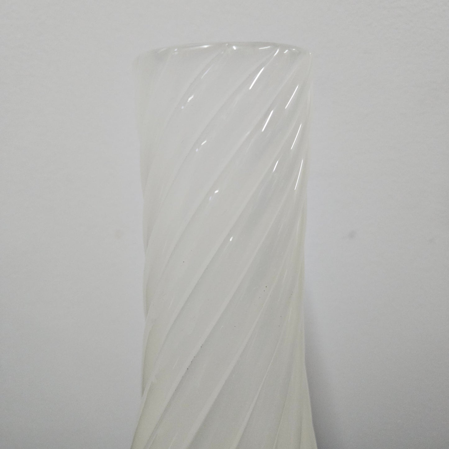 Attractive Vintage Opaline Italian Swirled Glass Vase