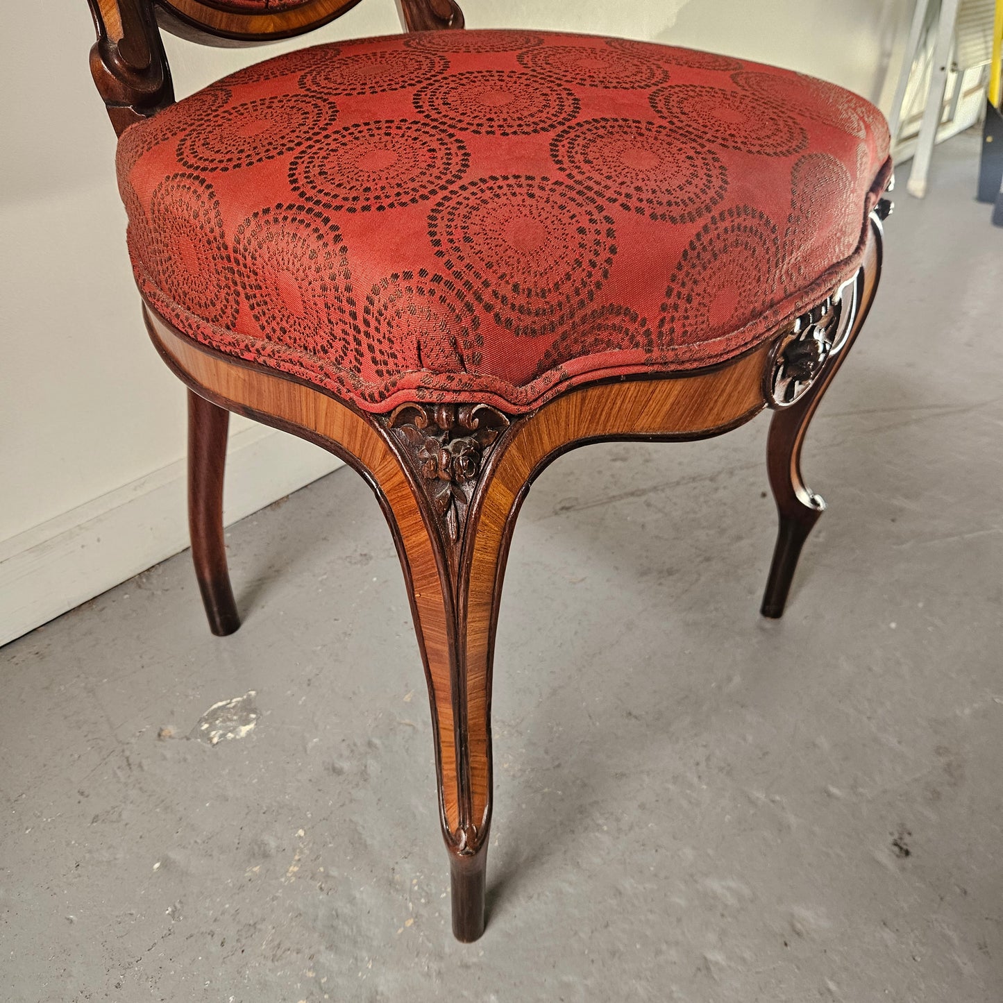 Decorative Victorian  Upholstered  Chair