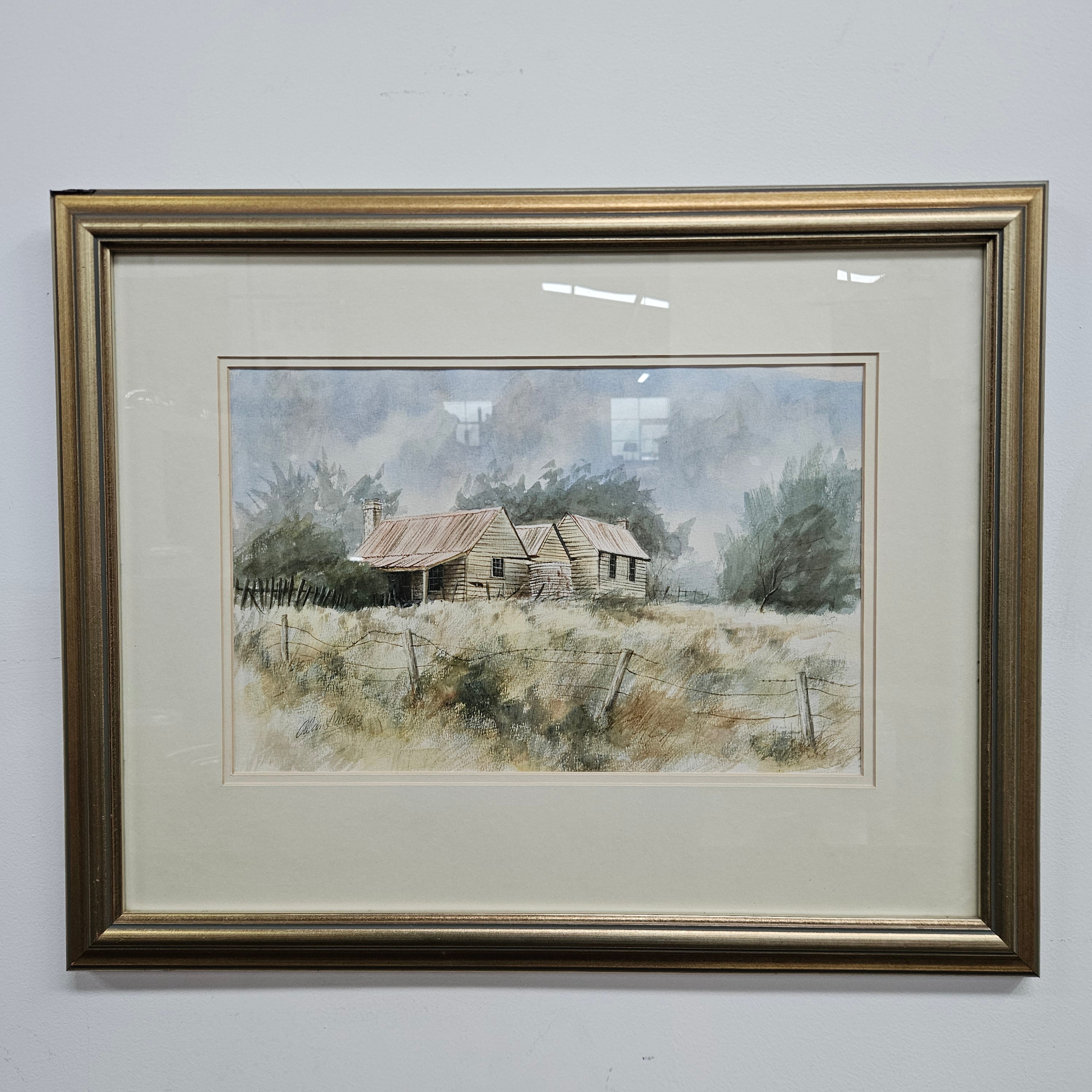 Australian Watercolour Landscape Signed Alan Sartori