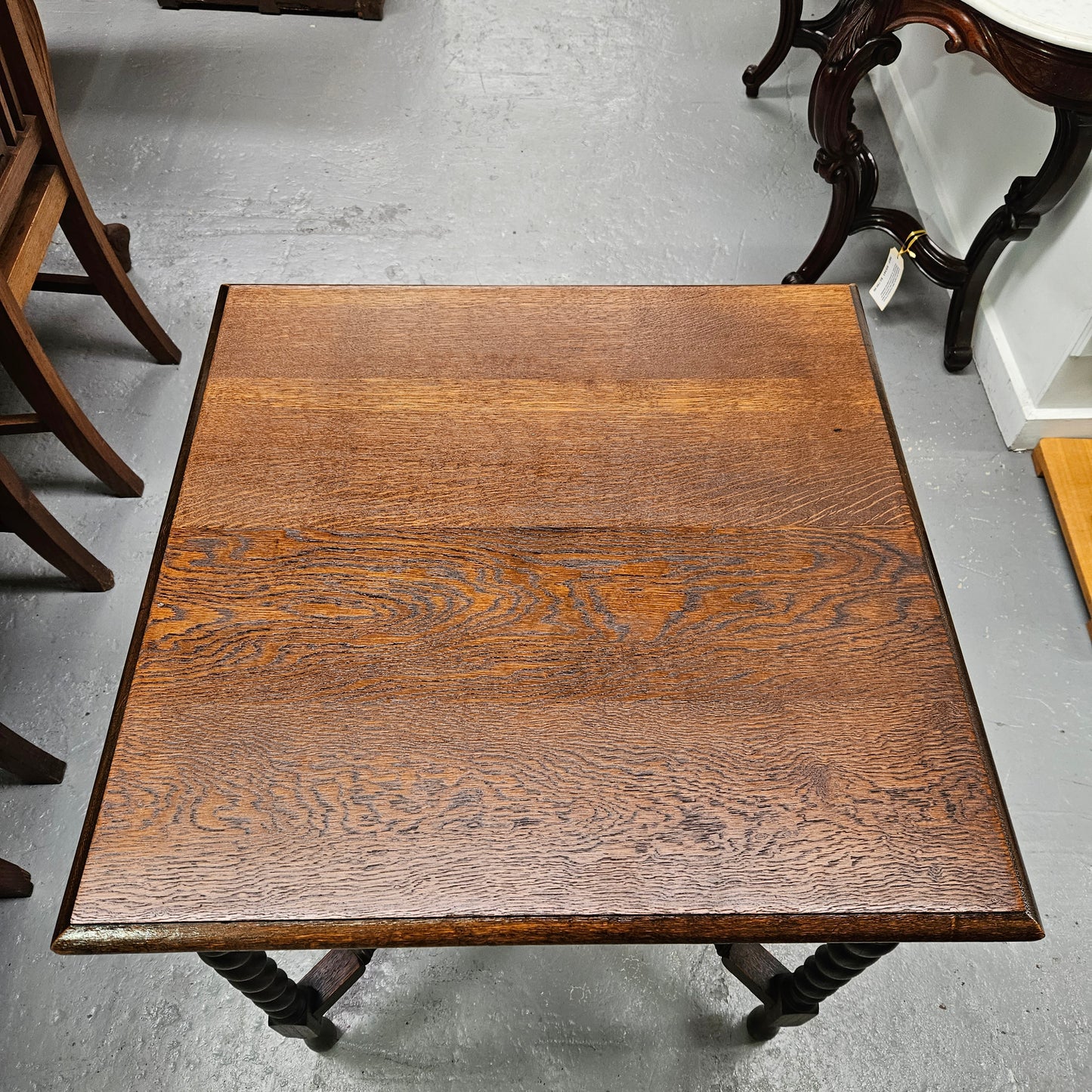 Jacobean Style English Oak Side Table