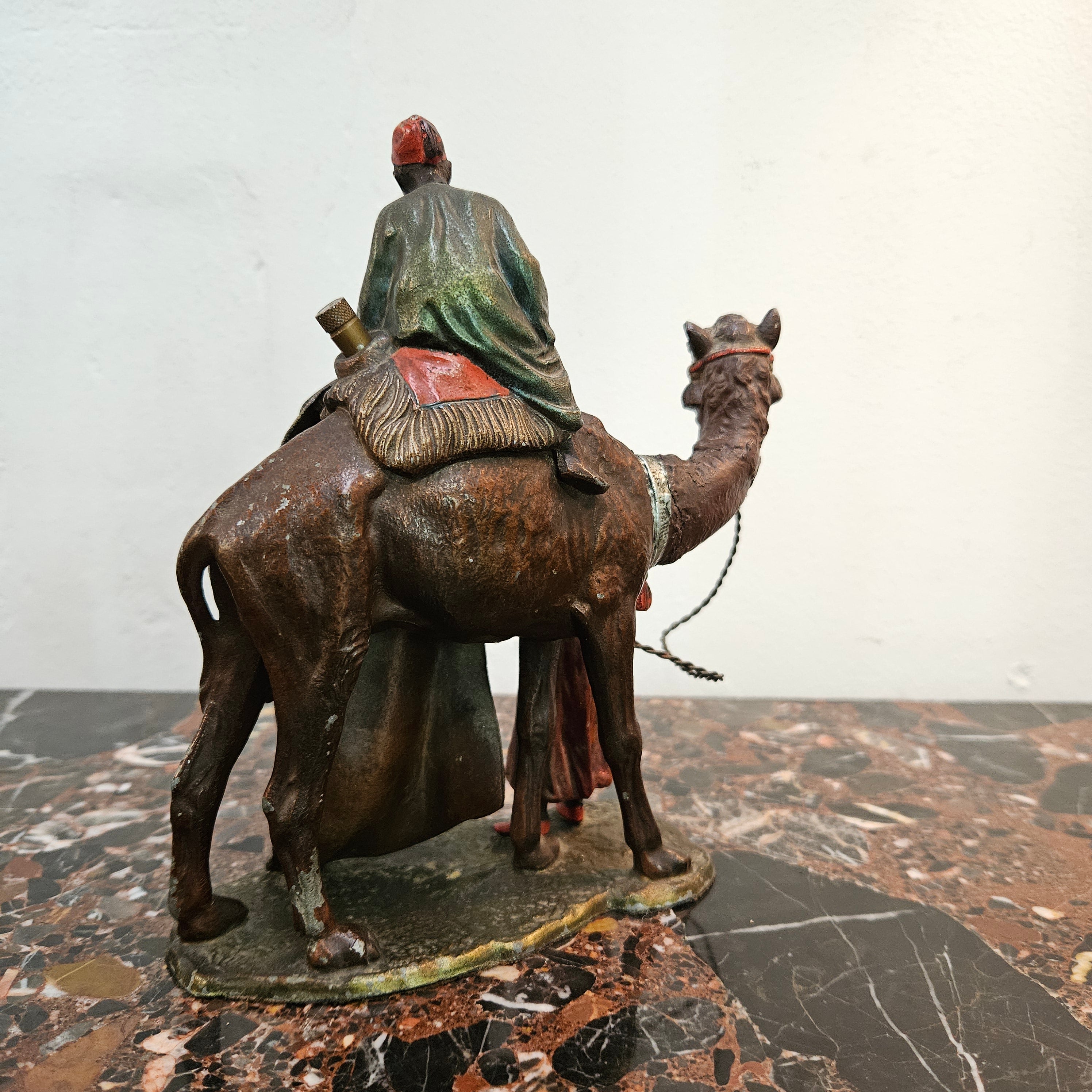 Antique Cold Painted Metal Vienna Figure Group "Carpet Seller" | Antique & Vintage | Moonee Ponds Antiques | Australia Wide Delivery