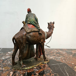 Antique Cold Painted Metal Vienna Figure Group "Carpet Seller" | Antique & Vintage | Moonee Ponds Antiques | Australia Wide Delivery