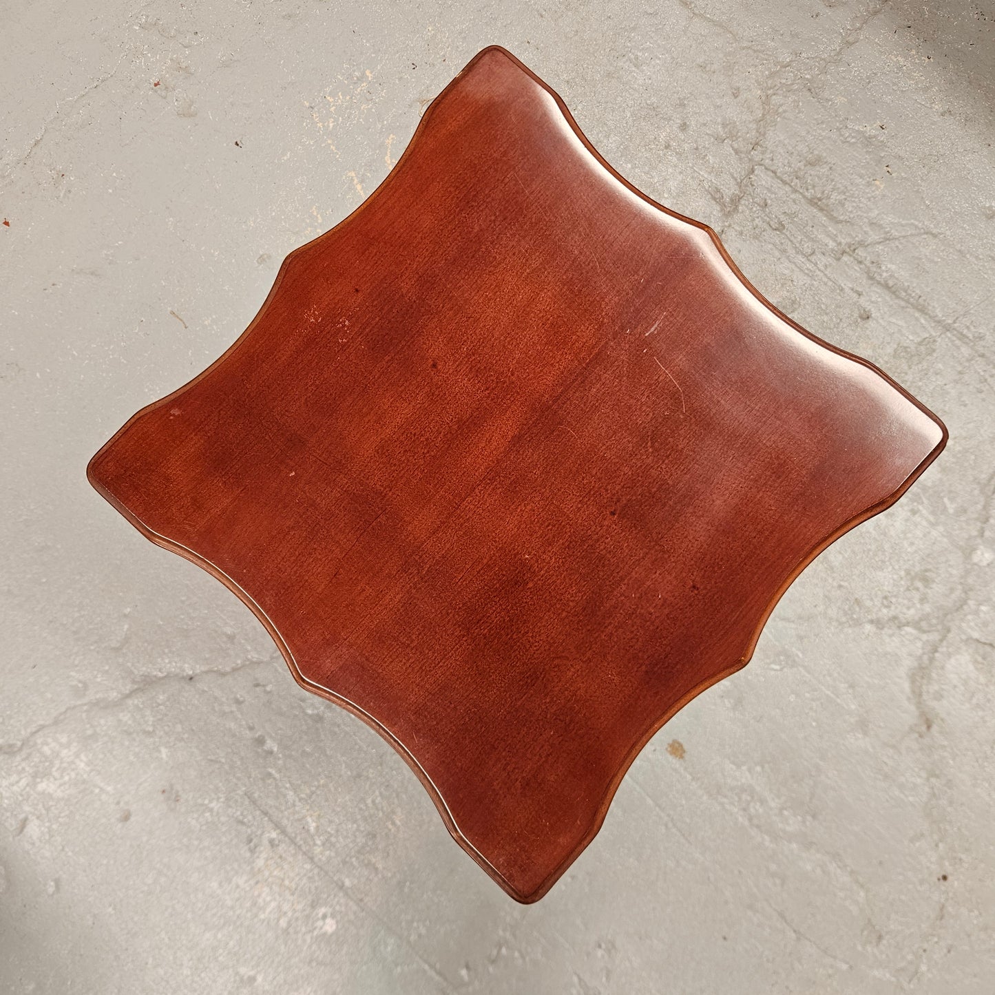 Vintage Mahogany Tilt Top Wine Table