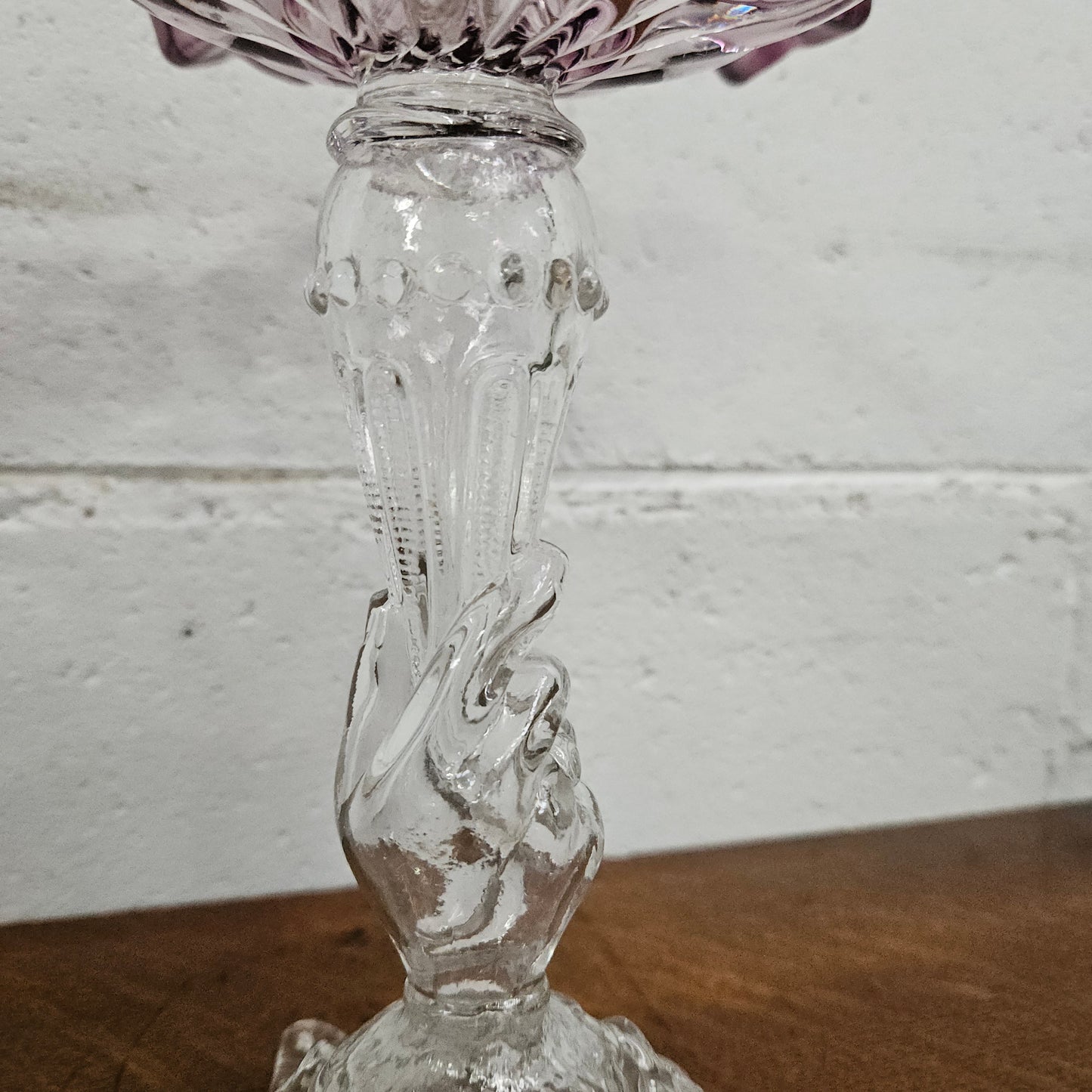 Vintage Amethyst Glass Comport