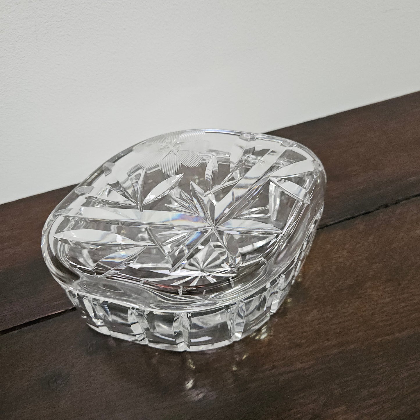 Vintage Crystal Lidded Box