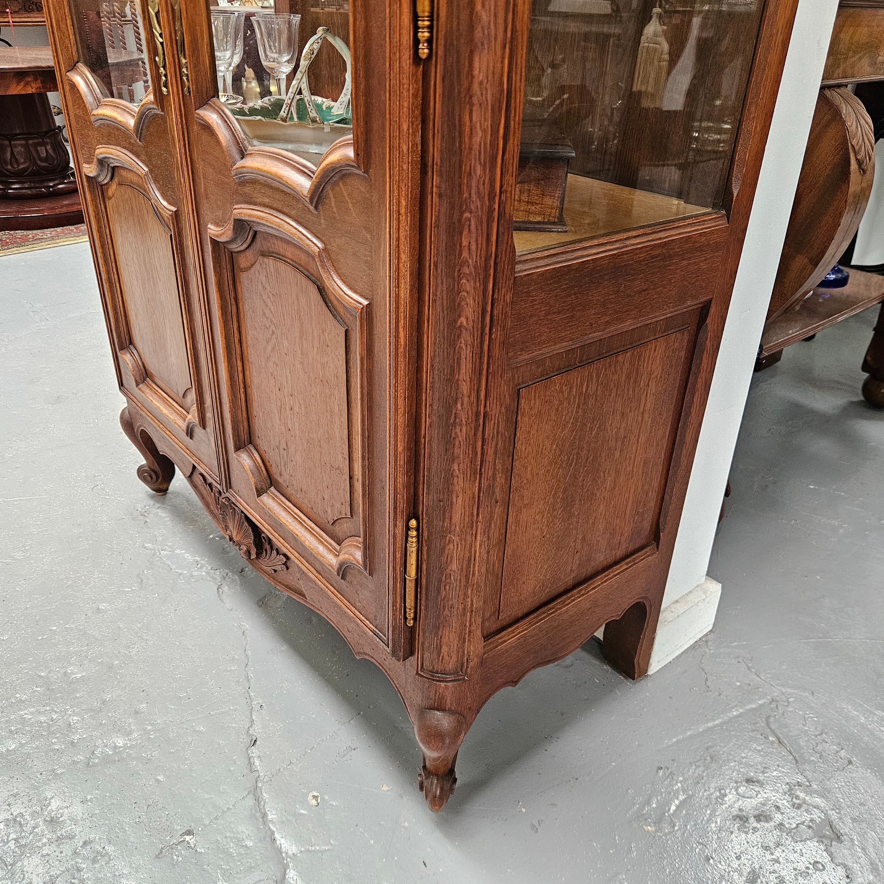 Louis XV Style French Two Door Display Cabinet | Antique & Vintage | Moonee Ponds Antiques | Australia Wide Delivery