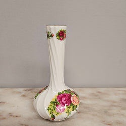 Vintage Roses Narrow Neck Vase | Antique & Vintage | Moonee Ponds Antiques | Australia Wide Delivery