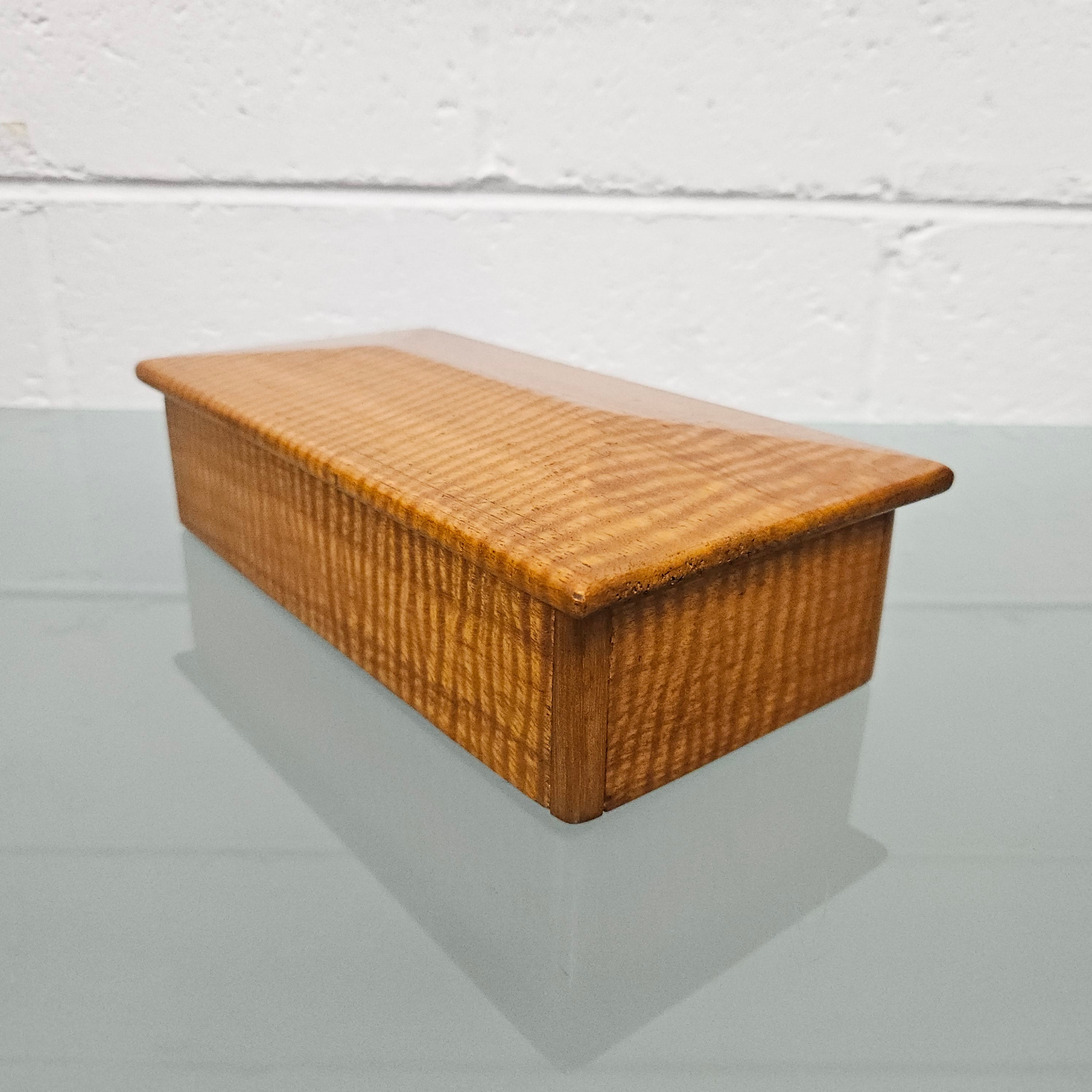 Vintage Tiger Maple Box | Antique & Vintage | Moonee Ponds Antiques | Australia Wide Delivery