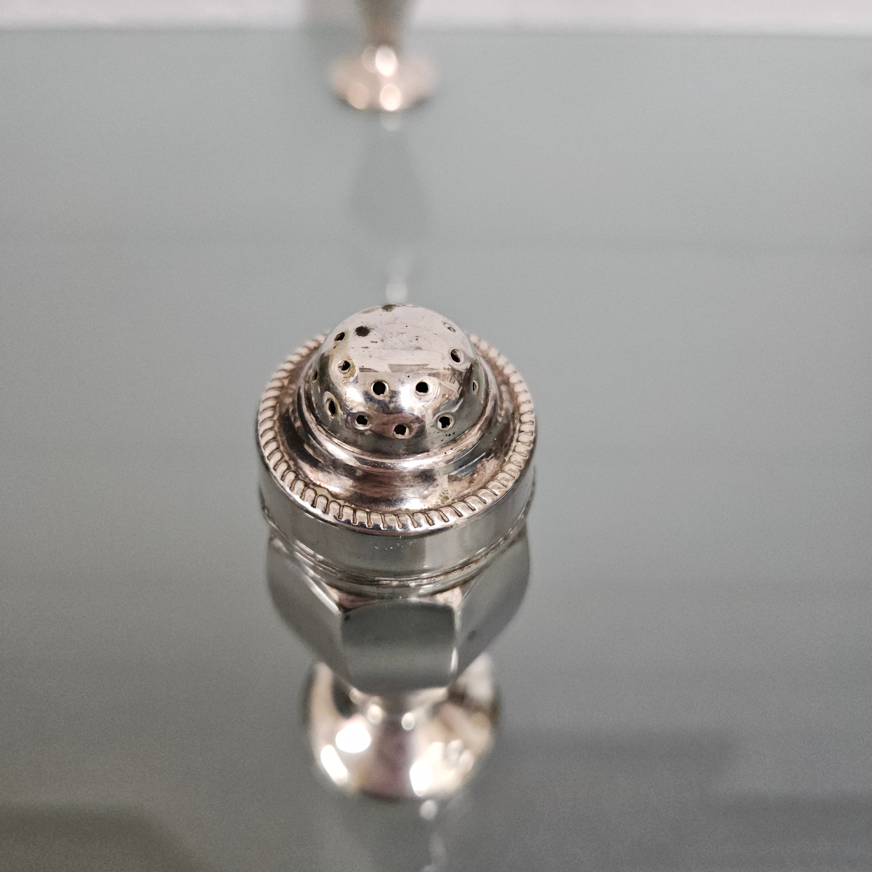 Pair EPNS Silver Plated Salt & Pepper Shakers | Antique & Vintage | Moonee Ponds Antiques | Australia Wide Delivery