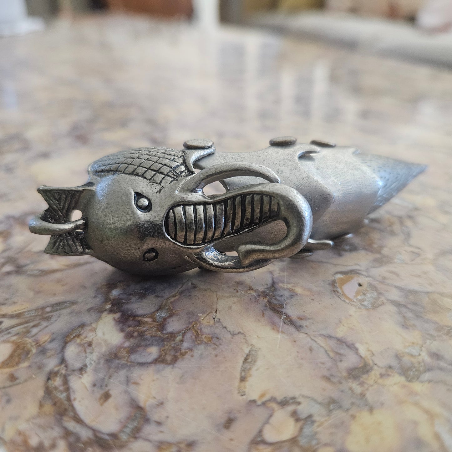 Vintage Silver Metal Gothic Full Finger Claw Ring/Pendant