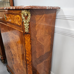 Elegant French Transitional Style Walnut & Kingwood Salon Cabinet with Marquetry Inlay | Antique & Vintage | Moonee Ponds Antiques | Australia Wide Delivery