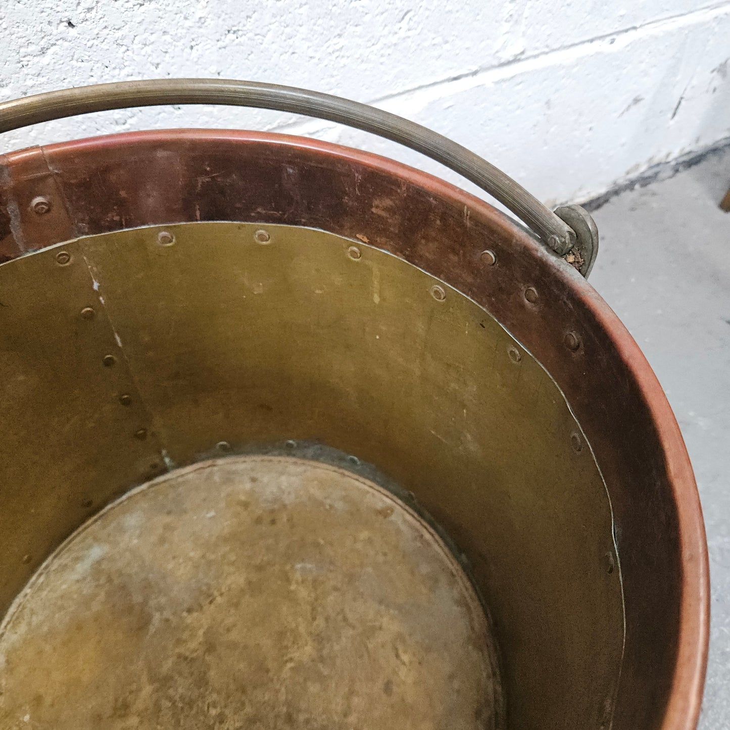 Antique Copper & Brass Bucket