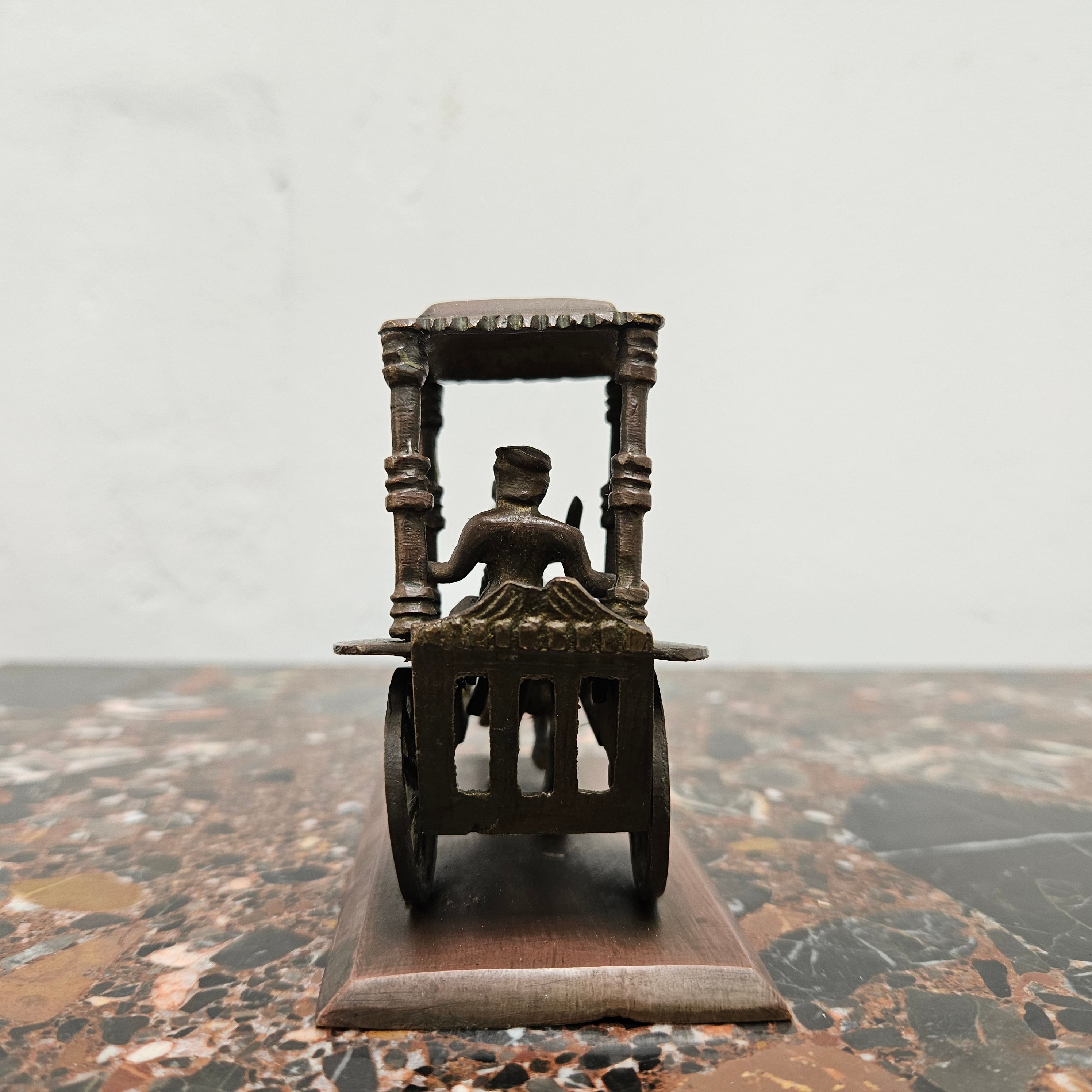 Antique Indian Brass Horse, Cart & Rider | Antique & Vintage | Moonee Ponds Antiques | Australia Wide Delivery