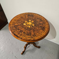Victorian Floral Inlaid Occasional Table | Antique & Vintage | Moonee Ponds Antiques | Australia Wide Delivery