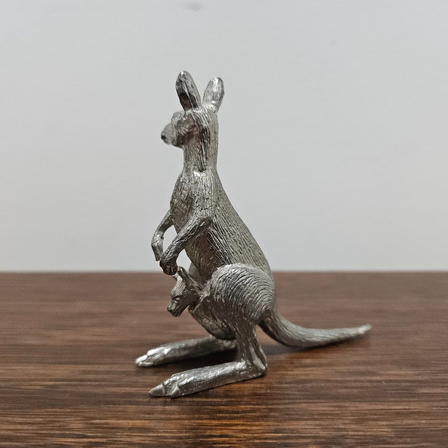 Fine Quality Vintage Pewter Kangaroo