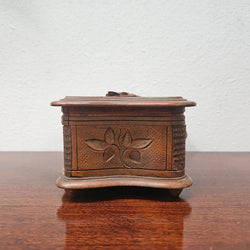 Antique Swiss Walnut Trinket Box | Antique & Vintage | Moonee Ponds Antiques | Australia Wide Delivery