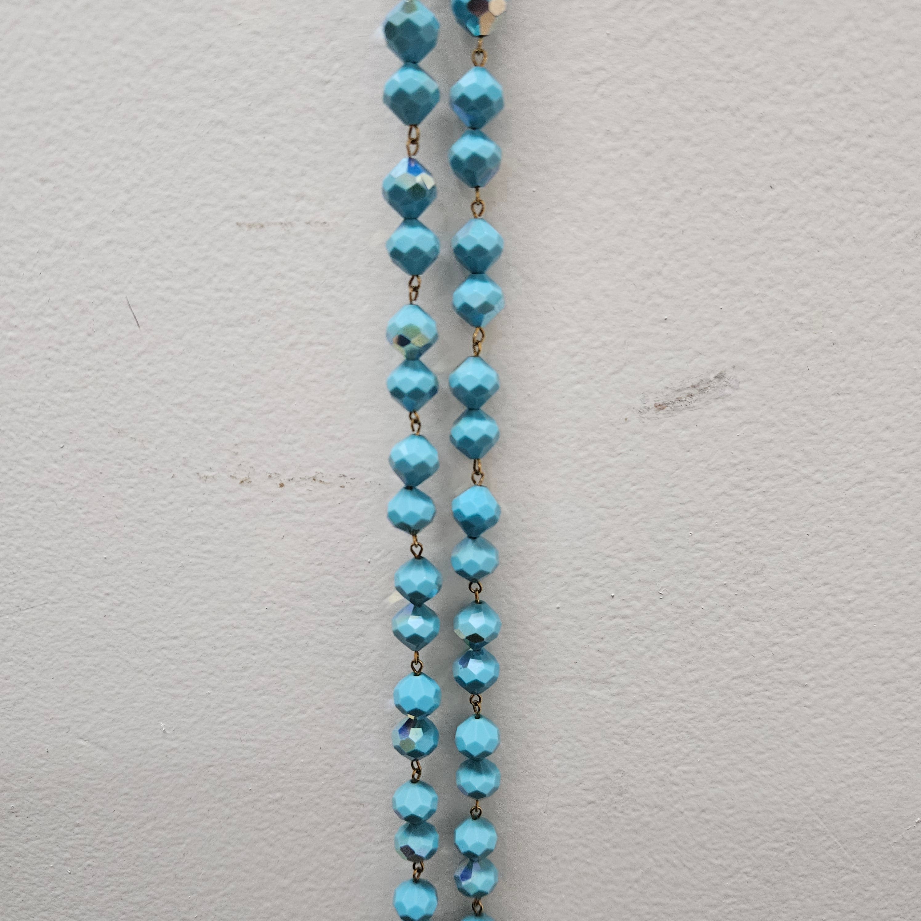 Vintage Turquoise Crystal Iridescent Glass Beads | Antique & Vintage | Moonee Ponds Antiques | Australia Wide Delivery