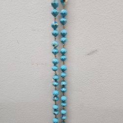 Vintage Turquoise Crystal Iridescent Glass Beads | Antique & Vintage | Moonee Ponds Antiques | Australia Wide Delivery