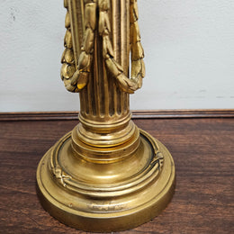 Impressive Louis XVl th Gilt Bronze Candleholder.  Circ 1780