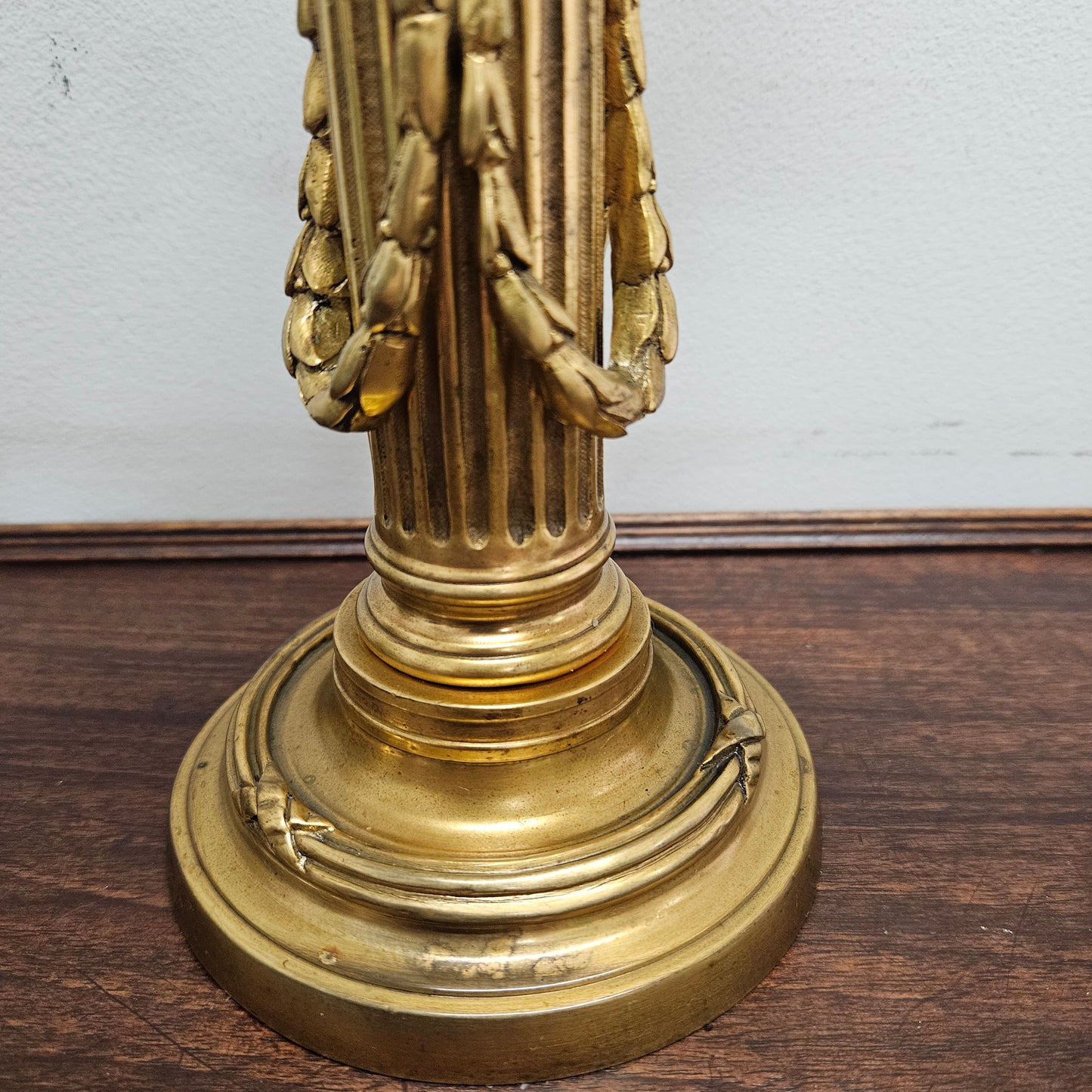 Impressive Louis XVl th Gilt Bronze Candleholder.  Circ 1780