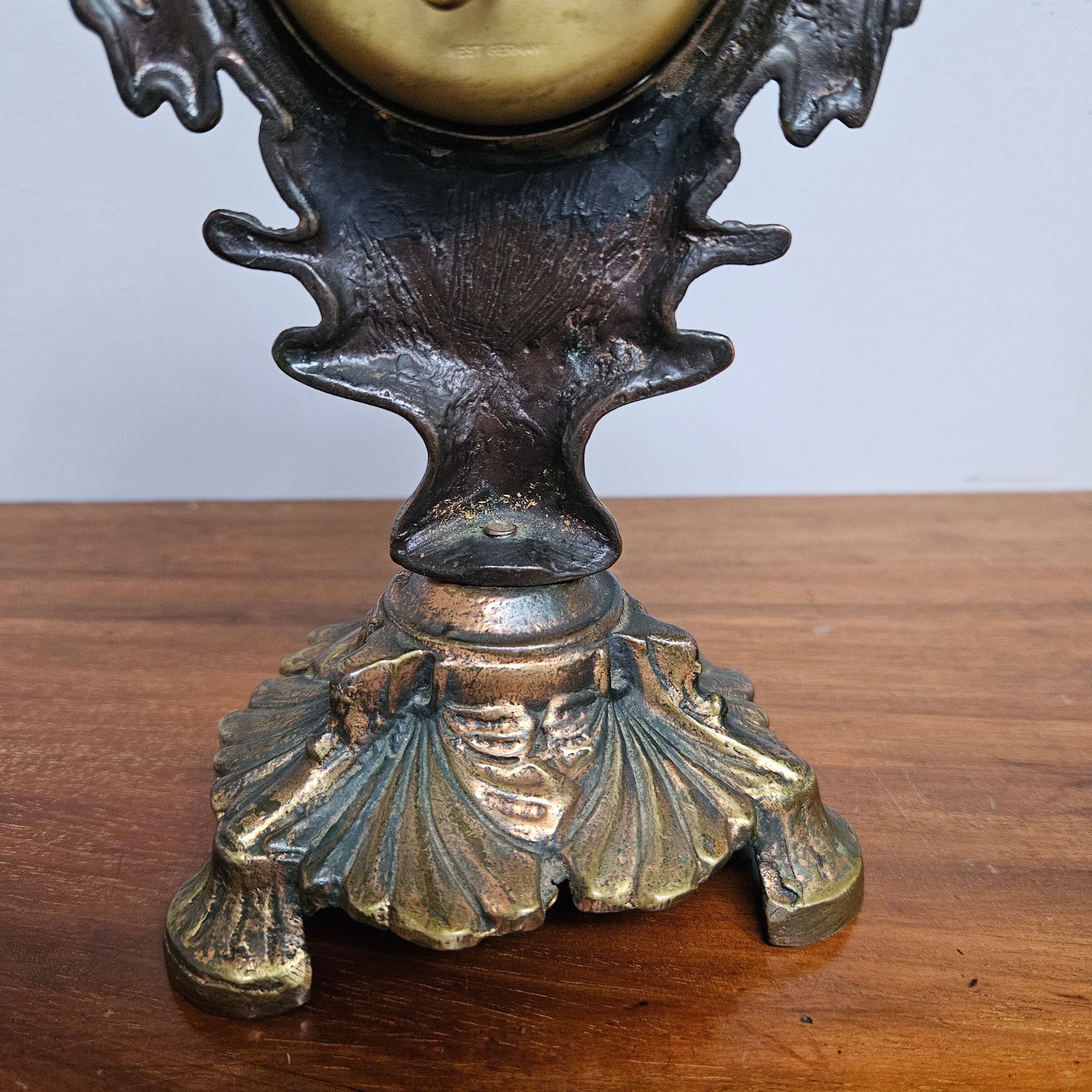 Vintage Cast Copper Mantle/Desk Clock | Antique & Vintage | Moonee Ponds Antiques | Australia Wide