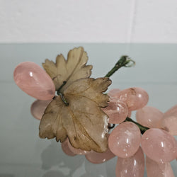 Vintage Cluster Of Pink Quartz& Jade Grapes & Leaves | Antique & Vintage | Moonee Ponds Antiques | Australia Wide Delivery