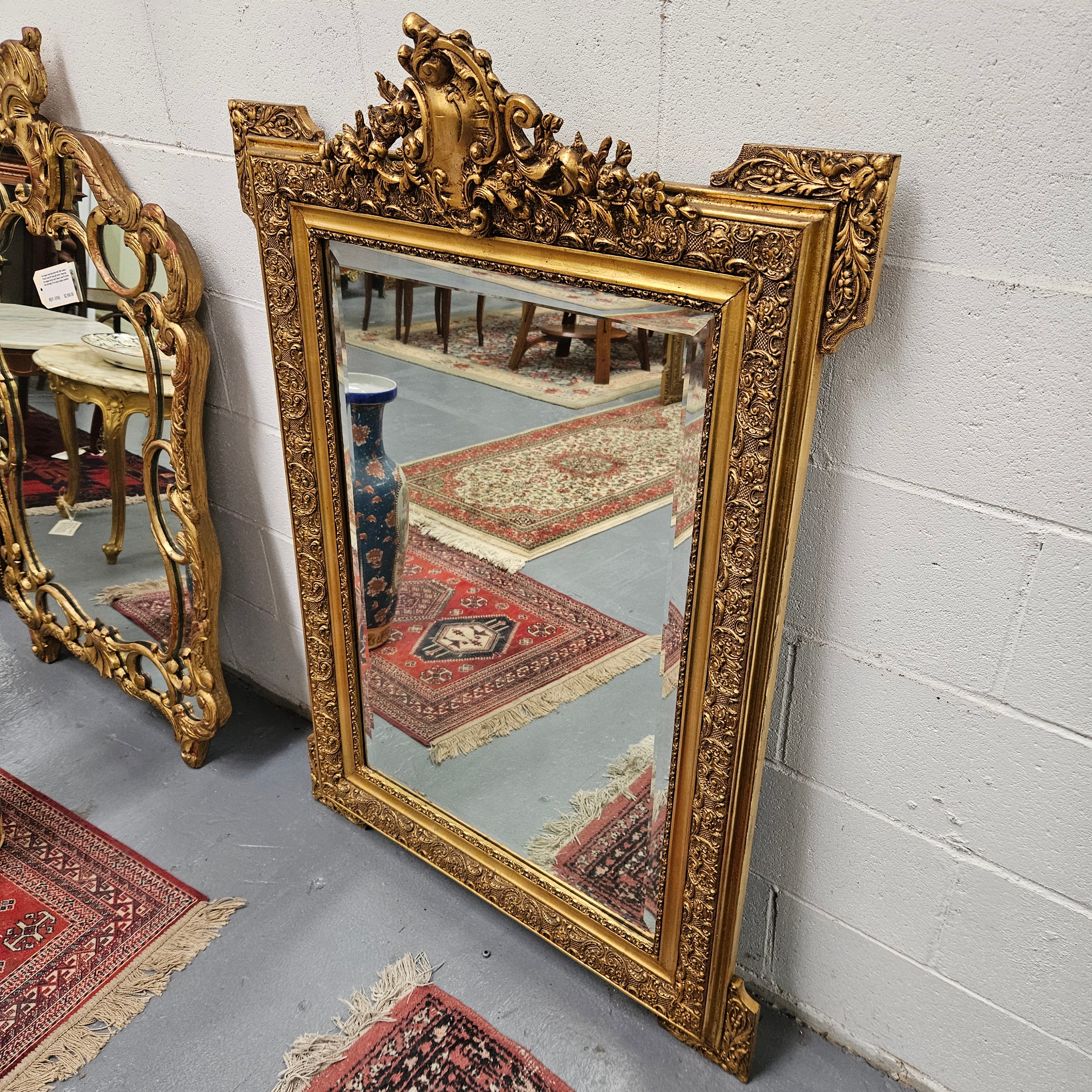 Stunning 19th Century French Gilt Mantle Mirror | Antique & Vintage | Moonee Ponds Antiques | Australia Wide