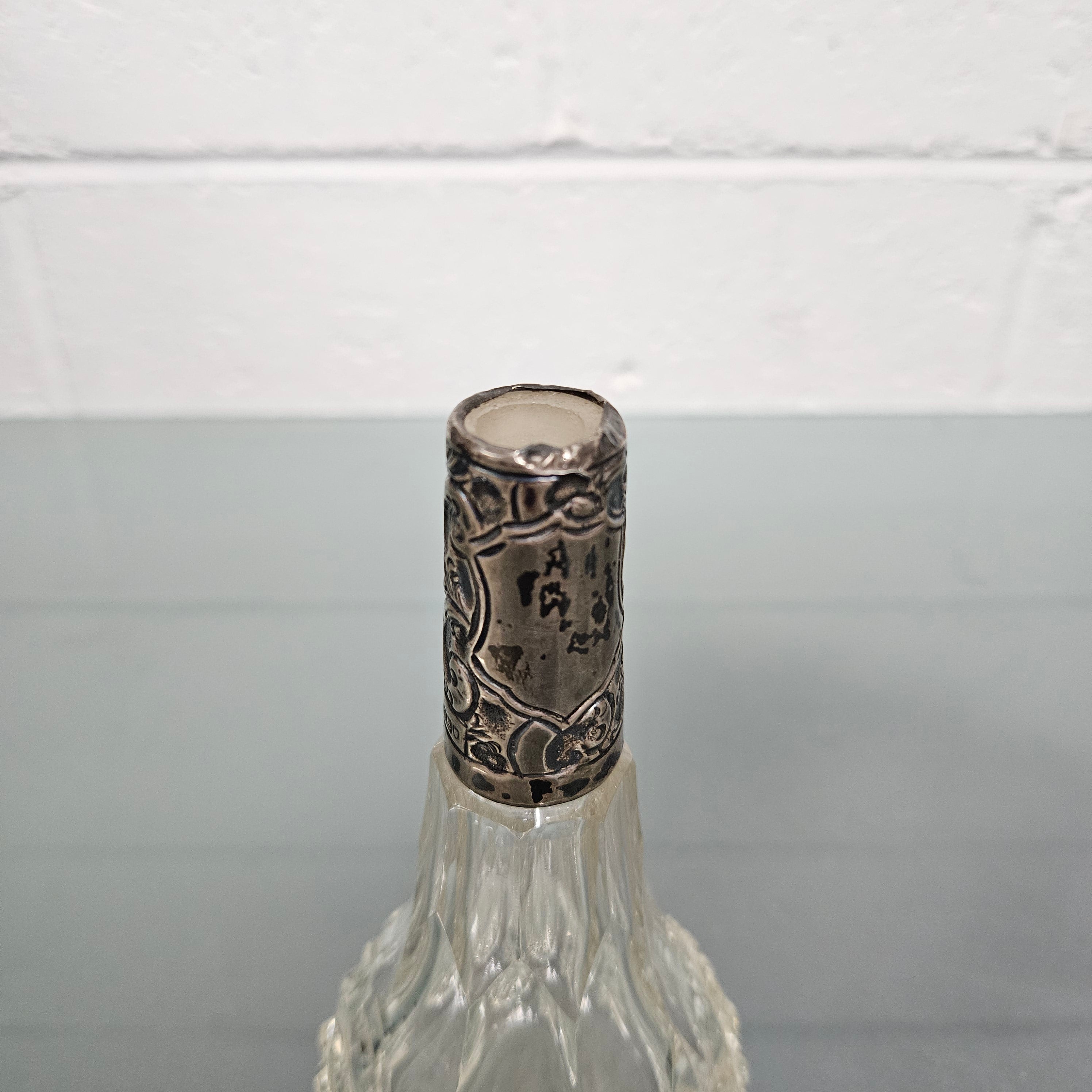 Edwardian Silver Collared Perfume Bottle | Antique & Vintage | Moonee Ponds Antiques | Australia Wide Delivery