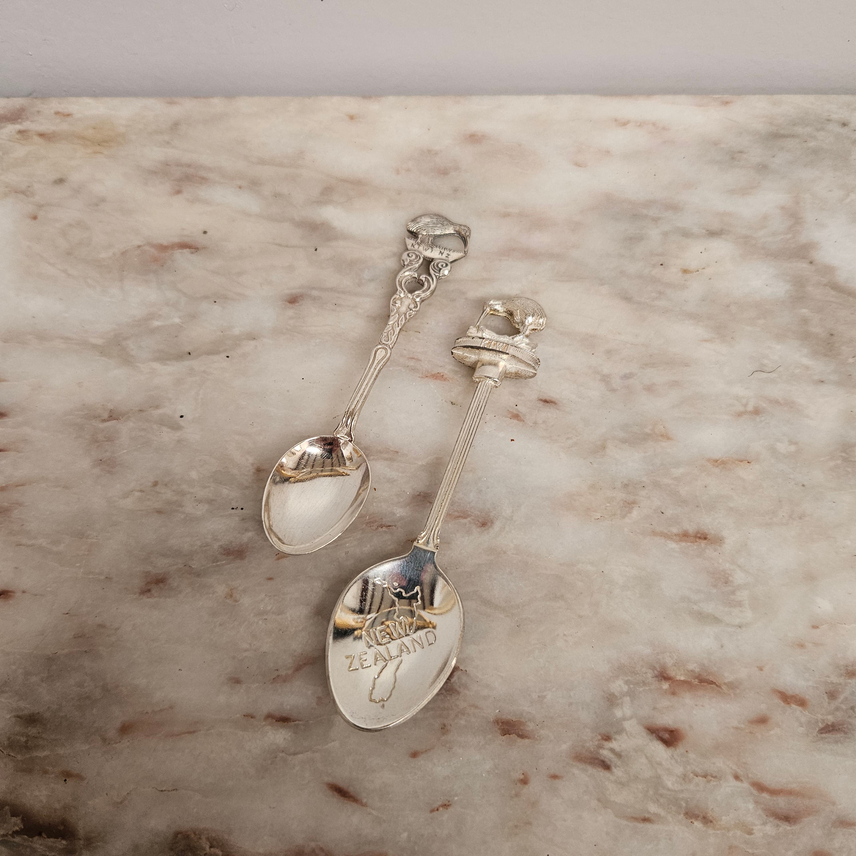 Vintage Silverplated Kiwi Tea Spoons (2) | Antique & Vintage | Moonee Ponds Antiques | Australia Wide