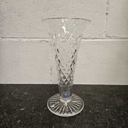 Vintage Crystal Glass Vase With Marble Moonee Ponds Antiques