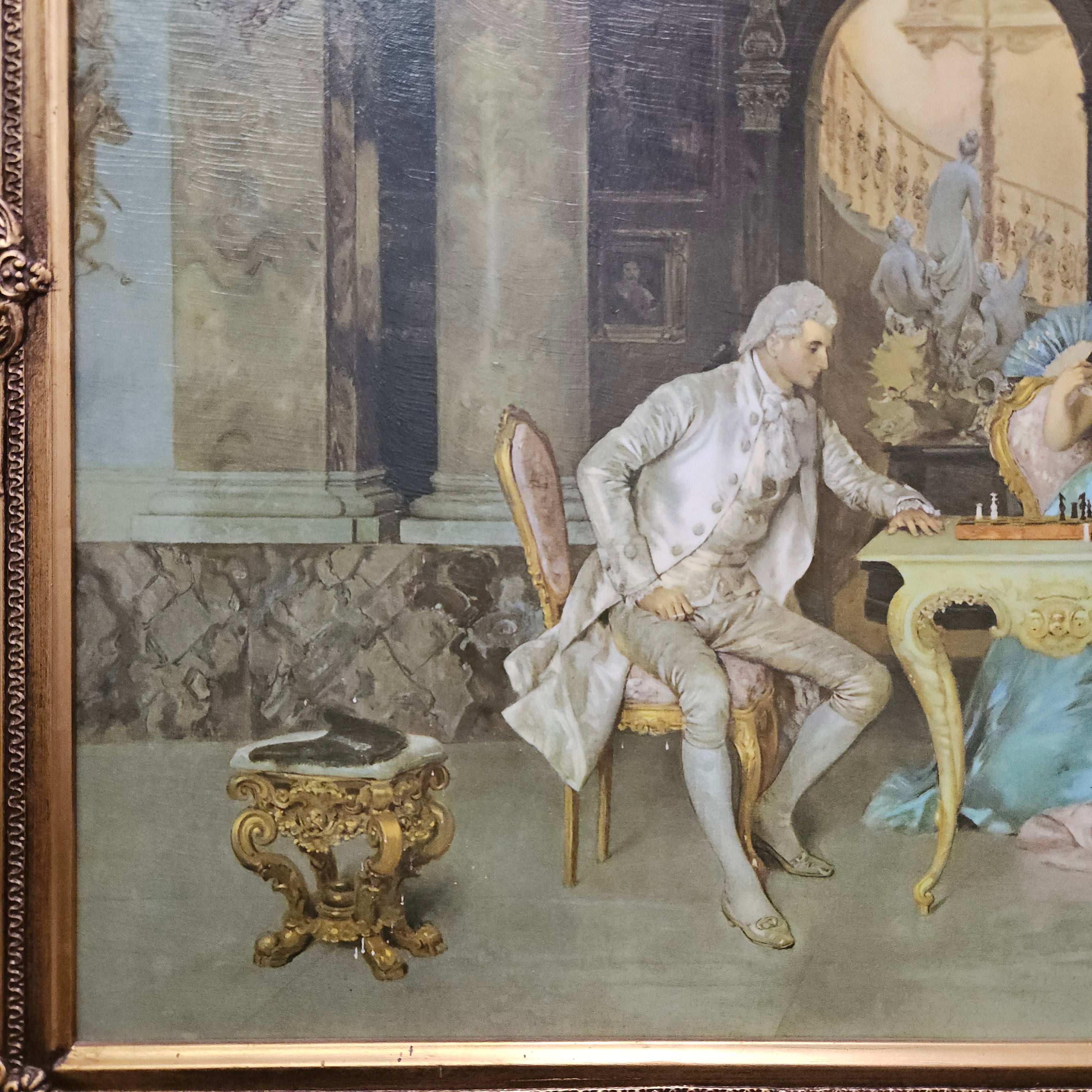 Court Scene Framed Lithograph Print | Antique & Vintage | Moonee Ponds Antiques | Australia Wide Delivery