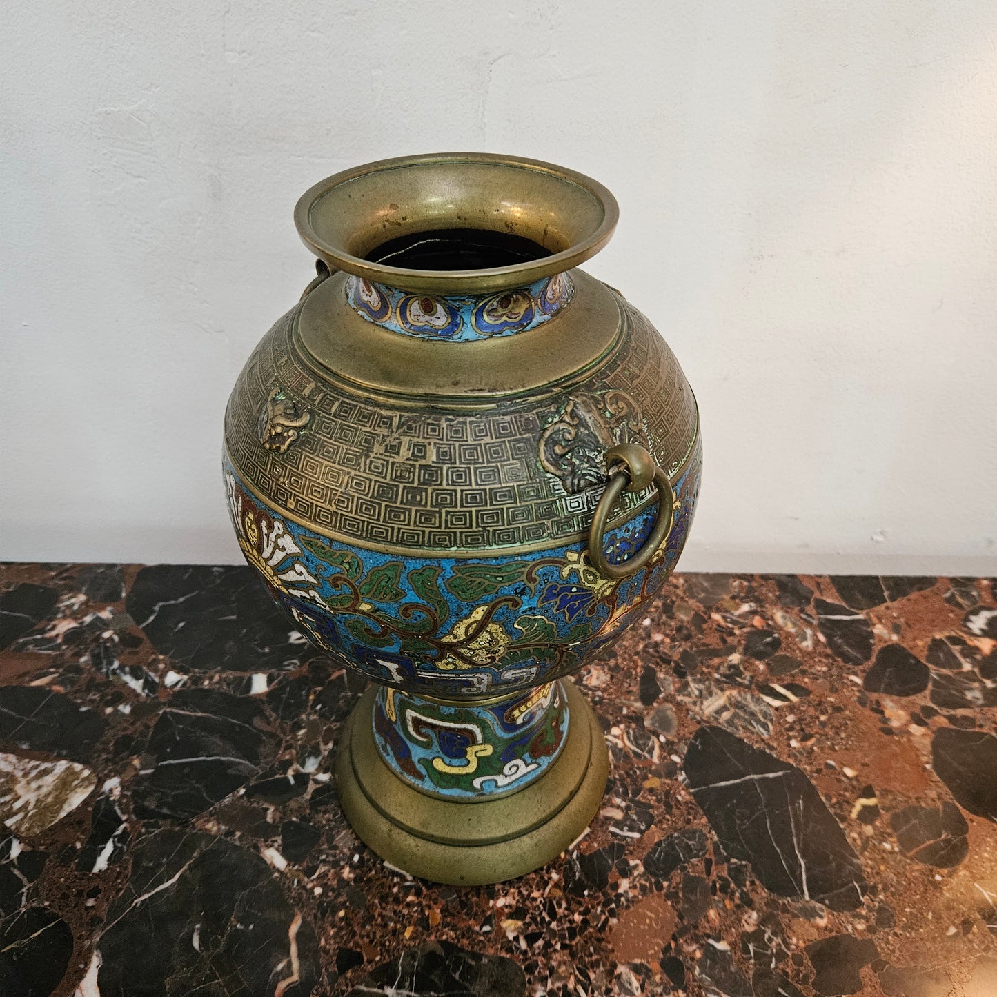 Unusual 19th Century Cloisonné Vase