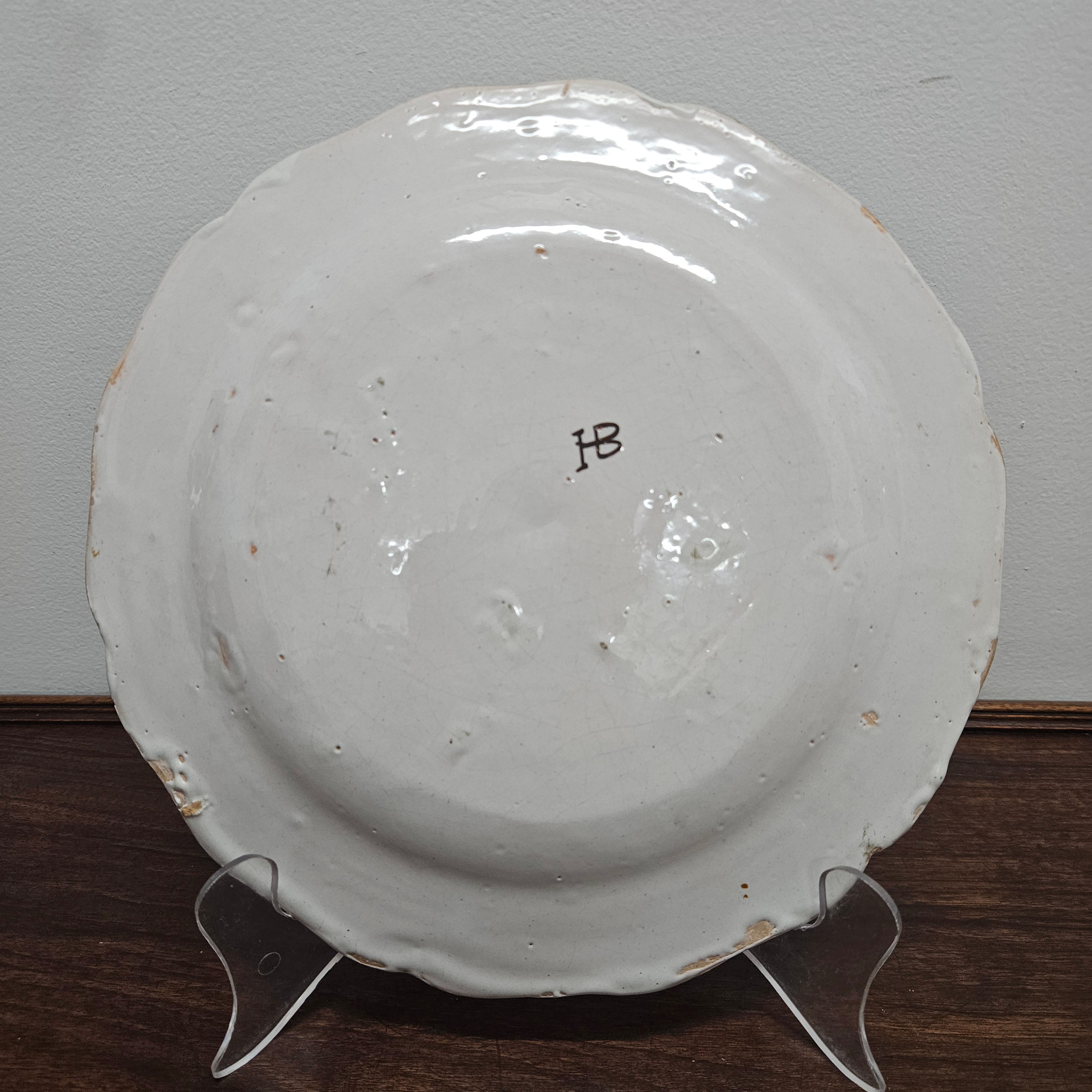 Rustic Hand Painted 19th Century Quimper Majolica Plate | Antique & Vintage | Moonee Ponds Antiques | Australia Wide Delivery