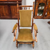 Edwardian Walnut Upholstered Rocking Chair | Antique & Vintage | Moonee Ponds Antiques | Australia Wide Delivery