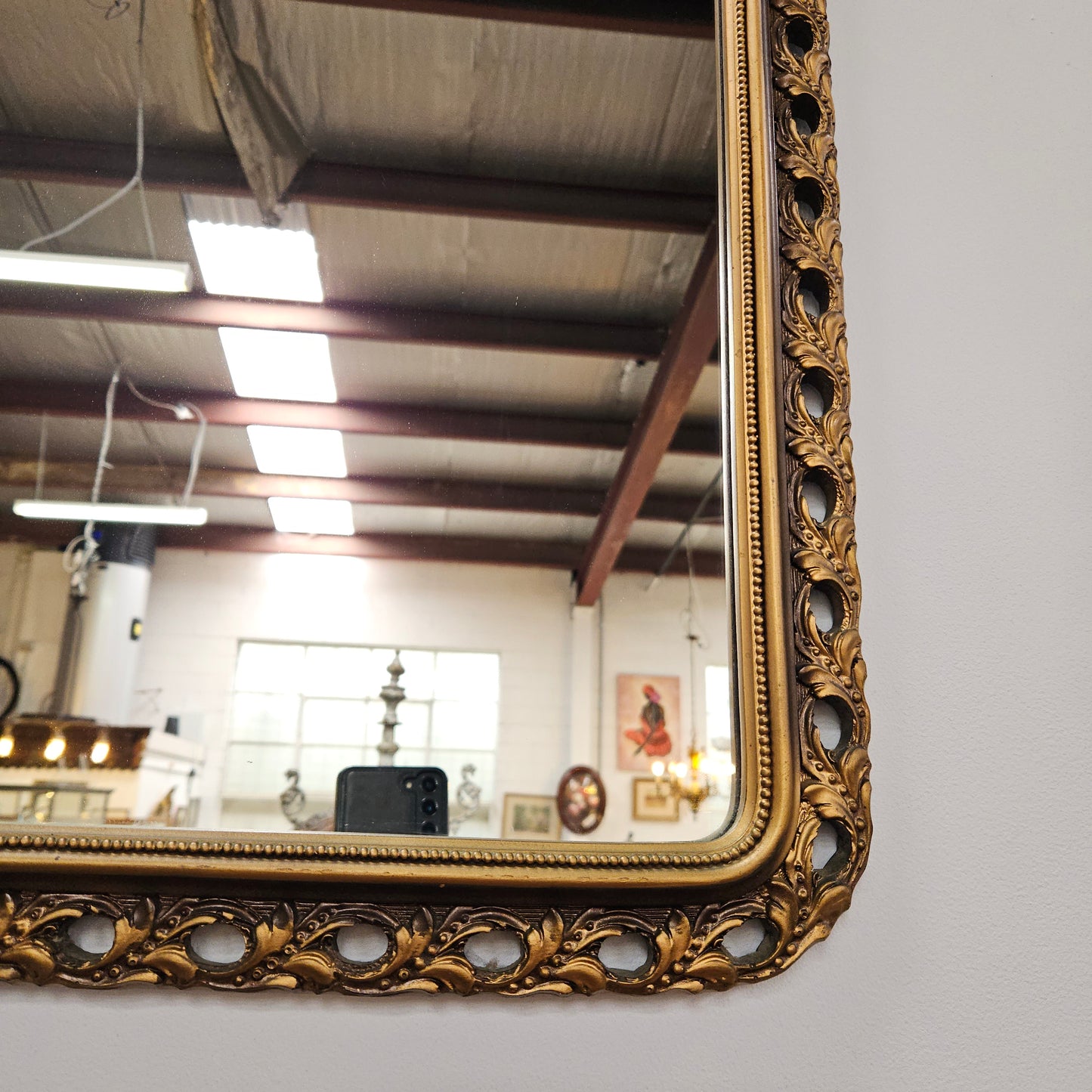 Vintage Gilt Framed Arch Mirror