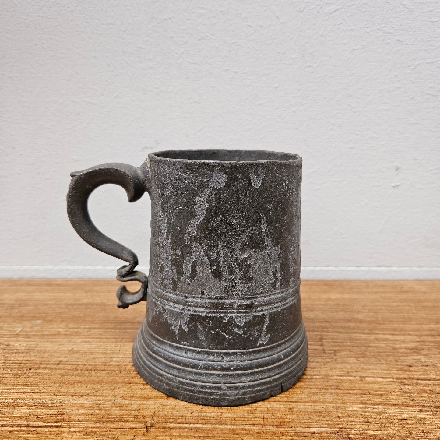 Antique Georgian Pewter Tankard