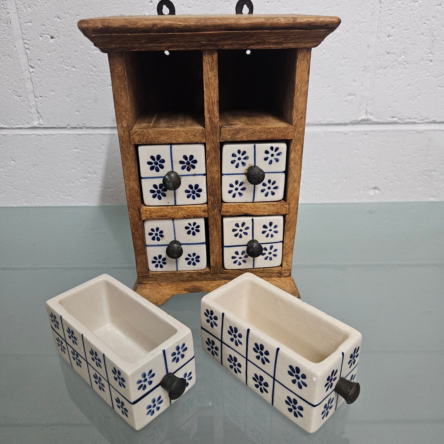 Vintage Hand Made Spice Drawers