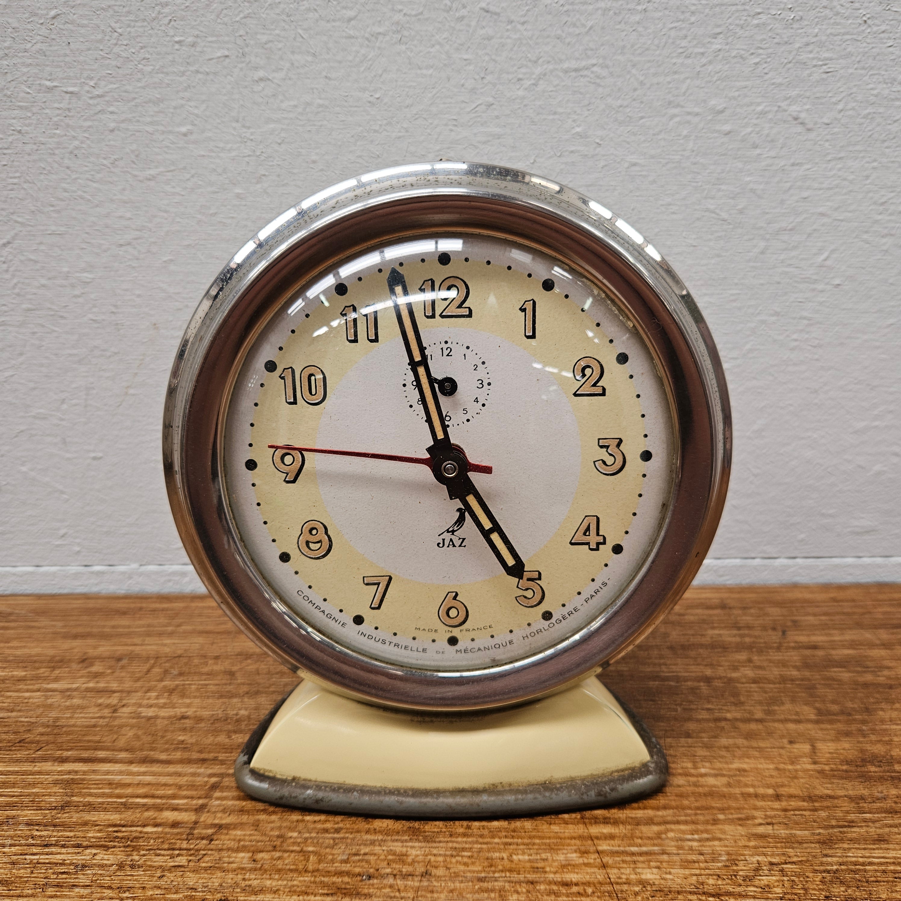 Vintage Jaz French Alarm Clock | Antique & Vintage | Moonee Ponds Antiques | Australia Wide Delivery