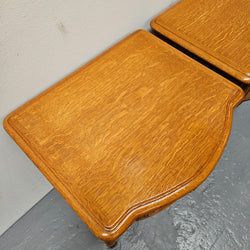 Pair of Vintage French Oak Louis 15th Style Single Drawer Bedsides | Antique & Vintage | Moonee Ponds Antiques | Australia Wide Delivery