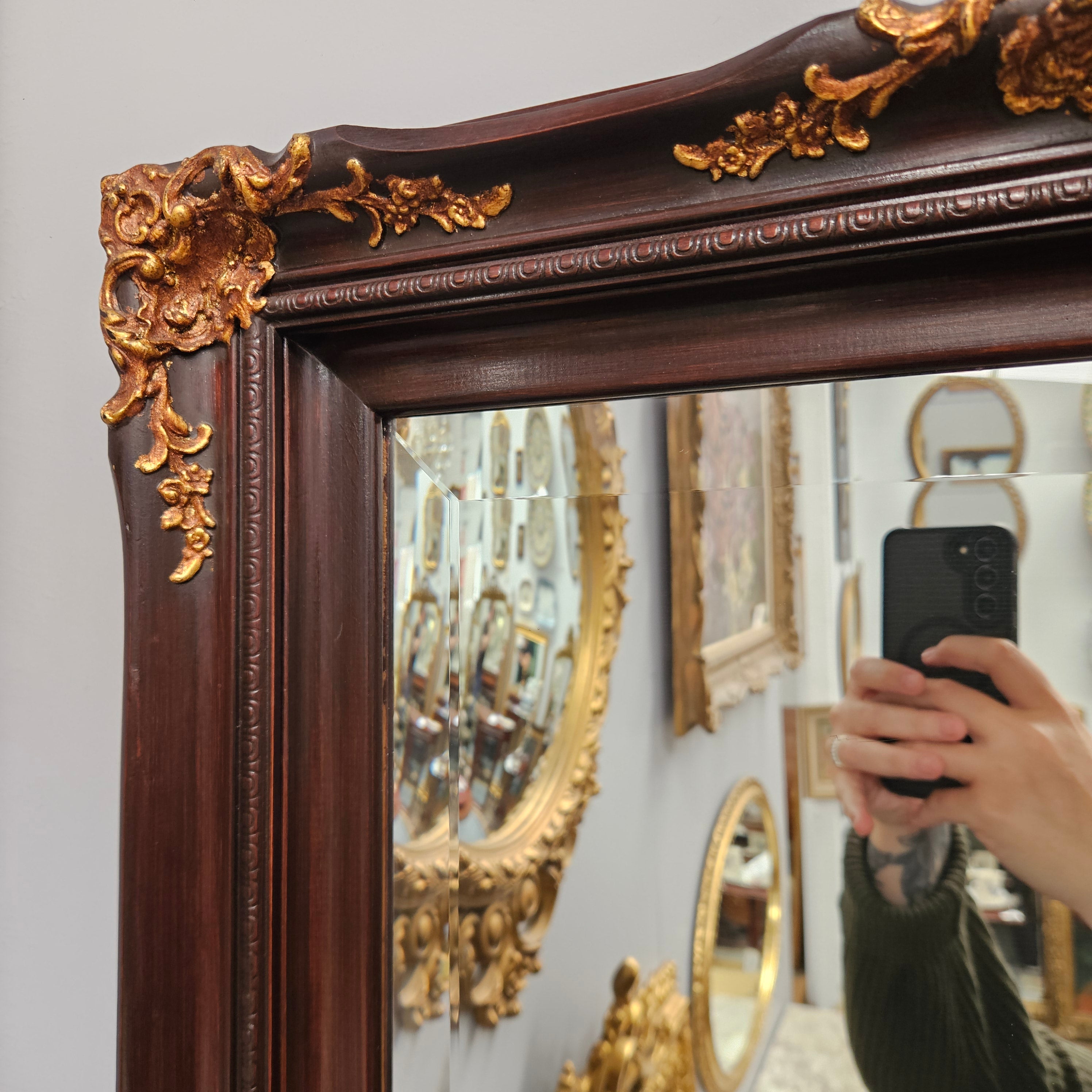 Vintage Bevelled Edge Gilded Wooden Mirror | Antique & Vintage | Moonee Ponds Antiques | Australia Wide Delivery