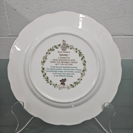 Vintage Set of 4 Seasons Brambly Plates