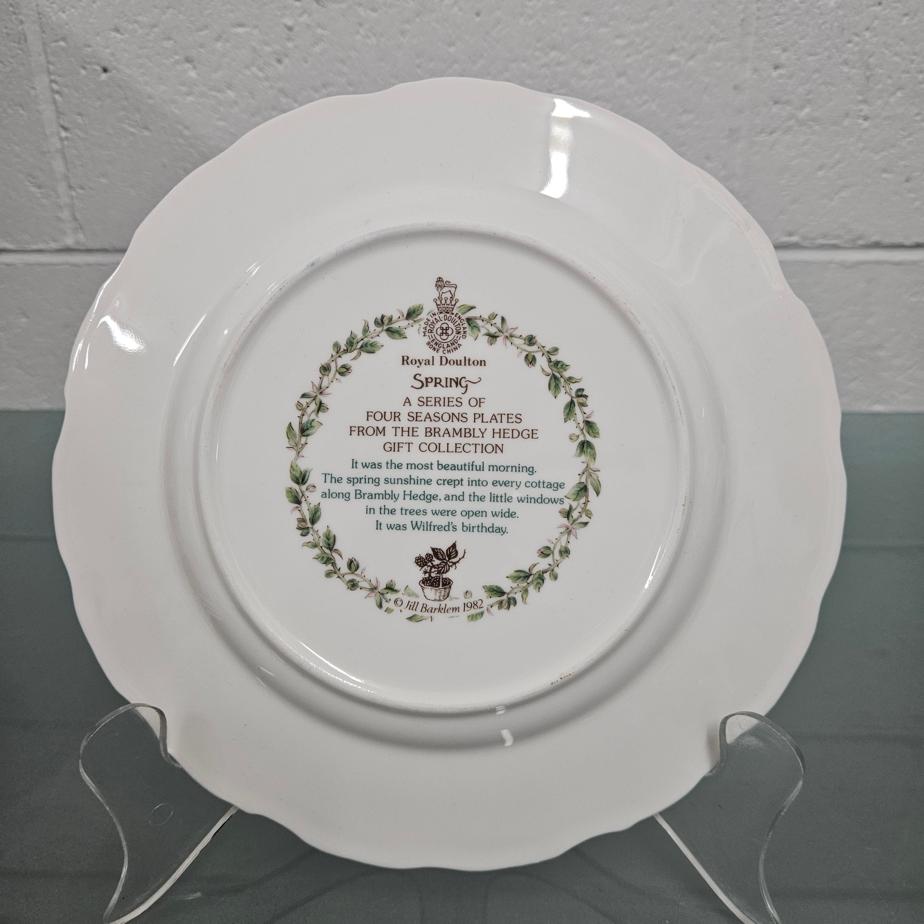 Vintage Set of 4 Seasons Brambly Plates | Antique & Vintage | Moonee Ponds Antiques | Australia Wide Delivery