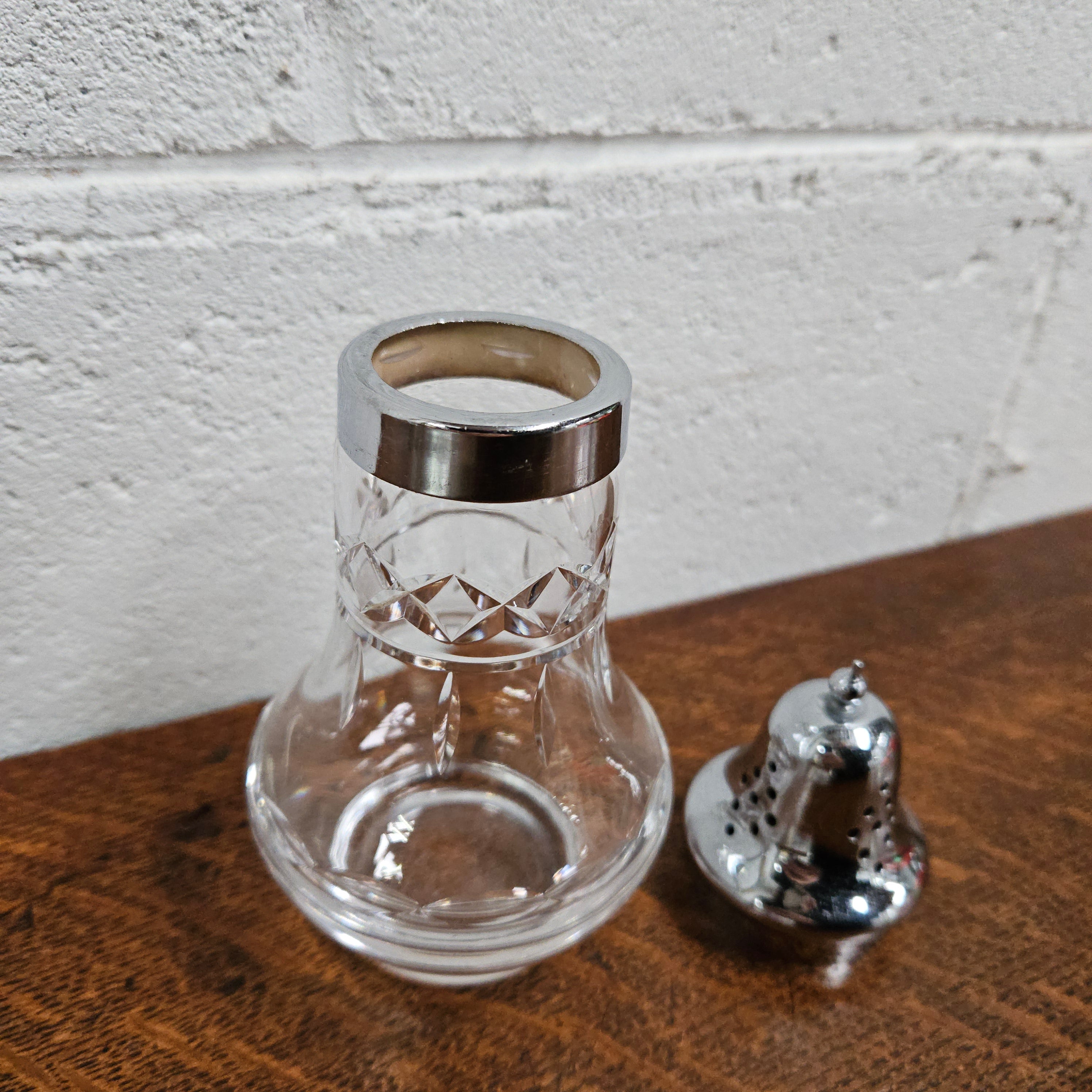 Vintage Stuart Crystal Sugar Castor, Shaker, Sifter | Antique & Vintage | Moonee Ponds Antiques | Australia Wide Delivery
